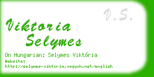 viktoria selymes business card